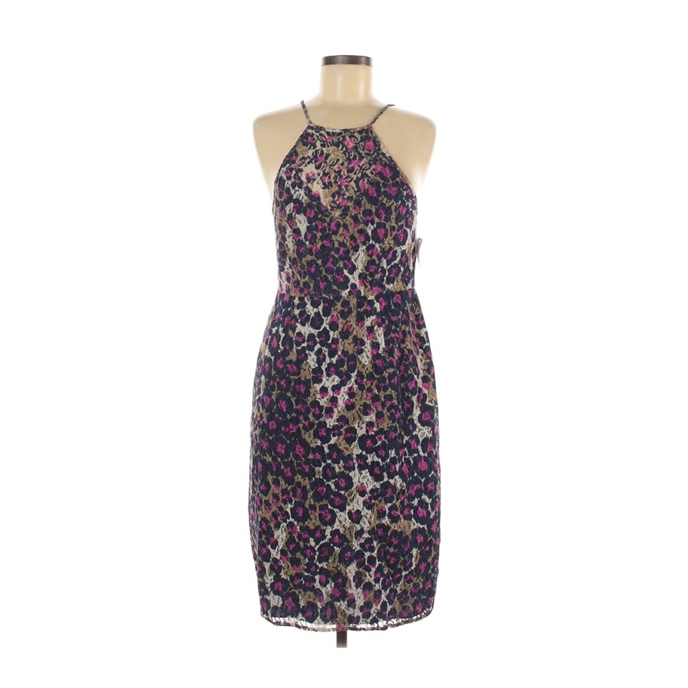 NWT Trina Turk Multicolor Floral Lace Sleeveless Midi Dress Size 2
